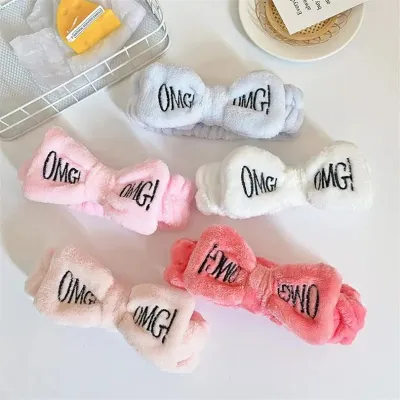 OMG Letter Stylish Bow Facial Headband (1 pc)